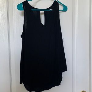 NWT Black sleeveless blouse